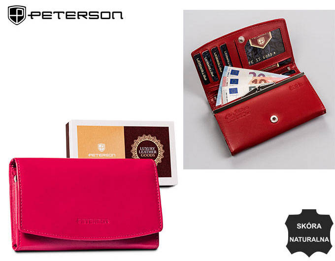 Natūralios odos piniginė moterims Peterson L52 D1398