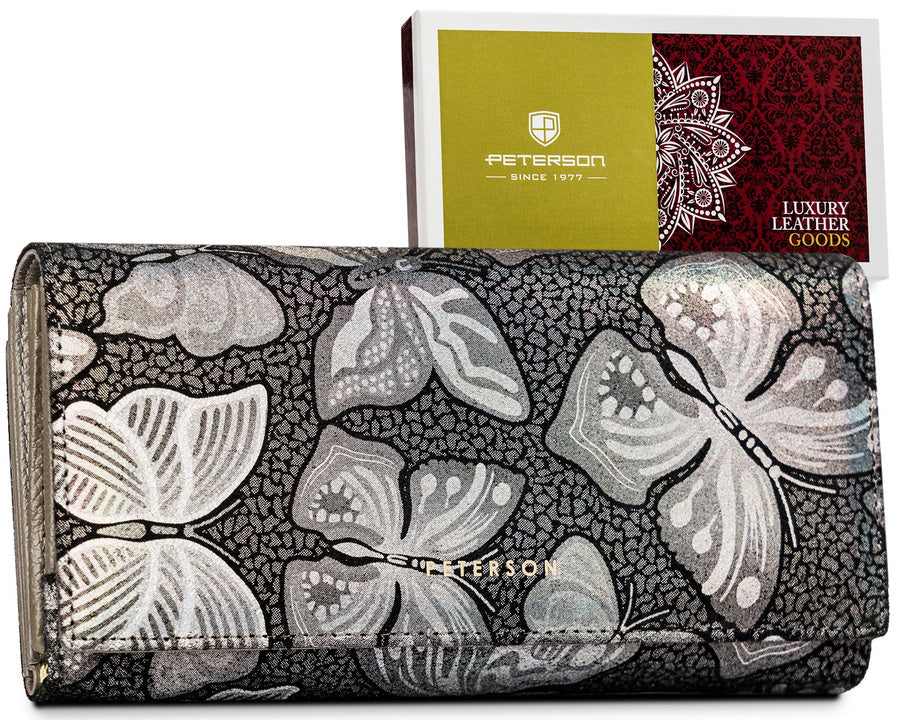 Natūralios odos piniginė moterims Peterson L55 D1395
