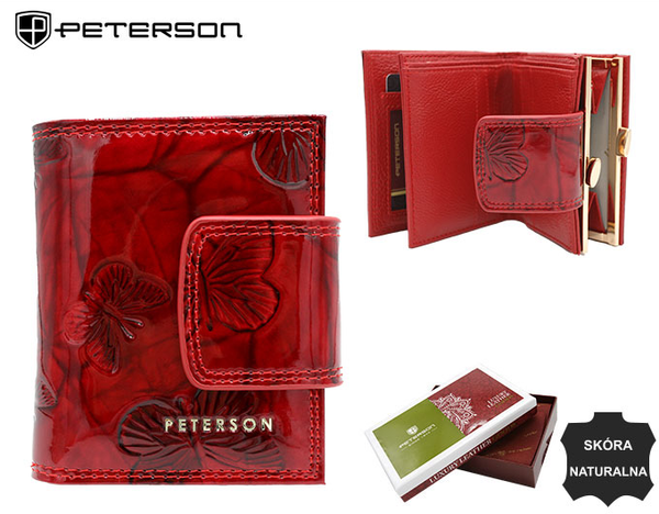 Natūralios odos piniginė moterims Peterson L65 D1384