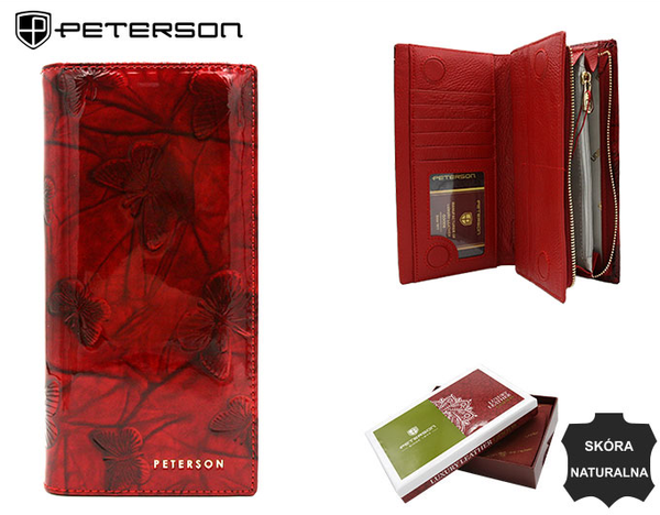 Natūralios odos piniginė moterims Peterson L67 D1382