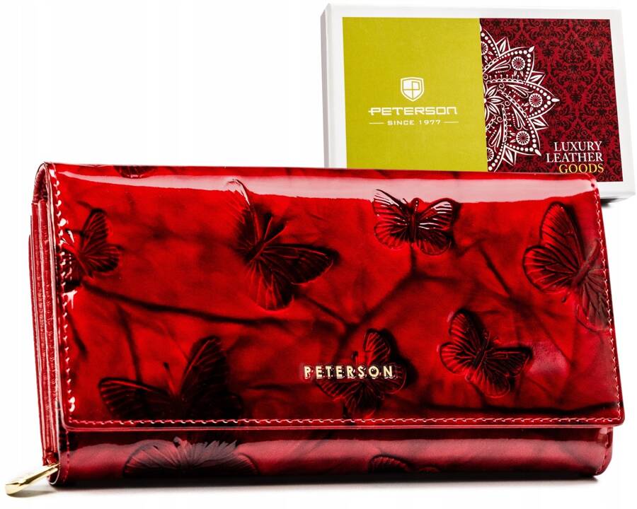 Natūralios odos piniginė moterims Peterson L68 D1381