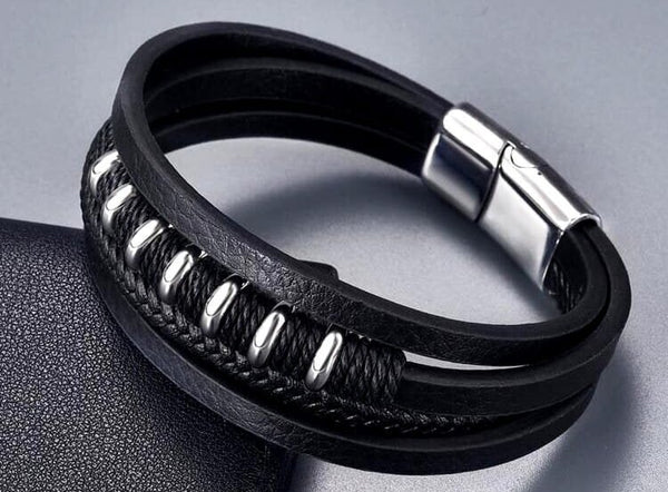 Natūralios Odos Piniginė Stevens su Elegantiška Apyranke