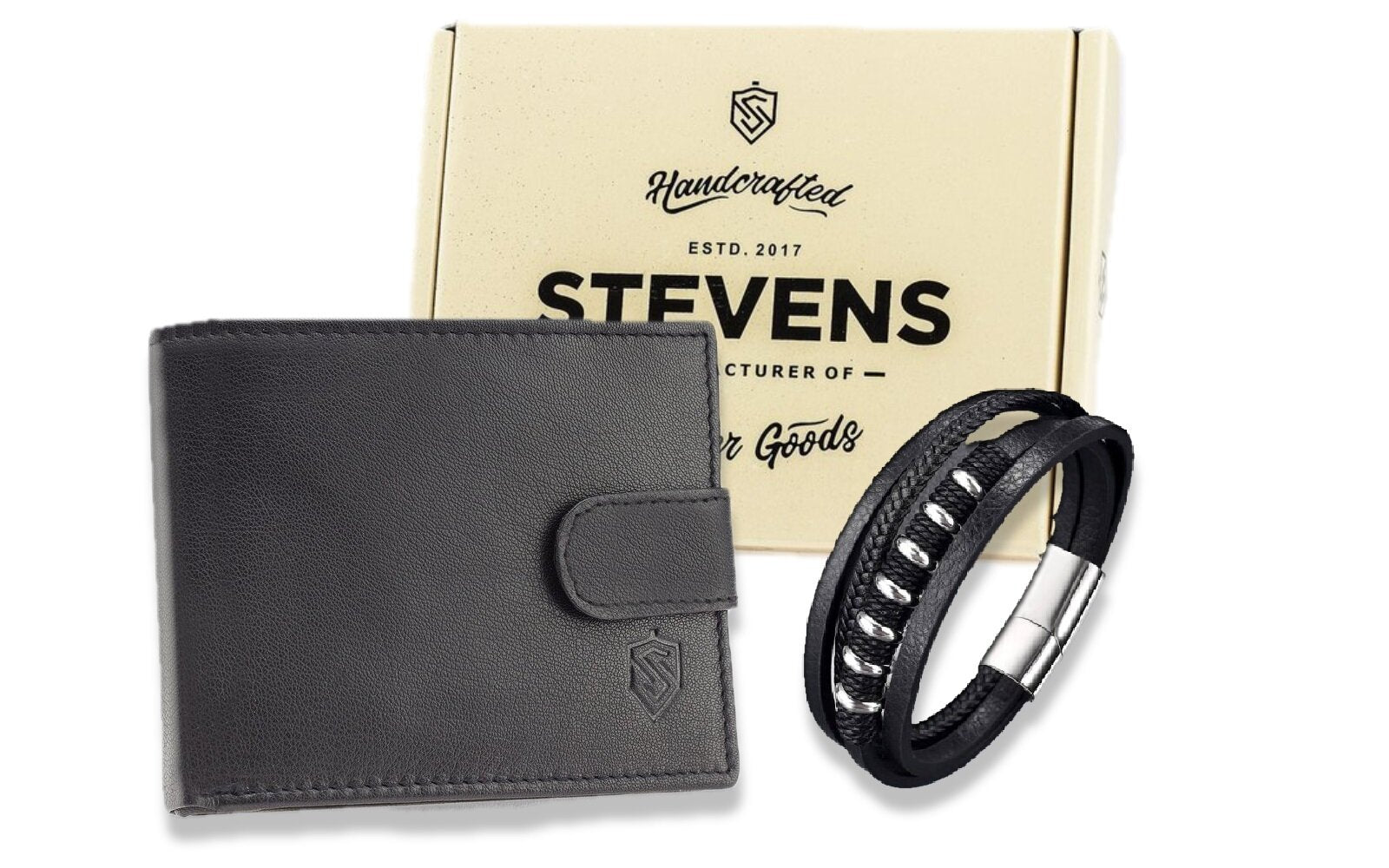 Natūralios Odos Piniginė Stevens su Elegantiška Apyranke