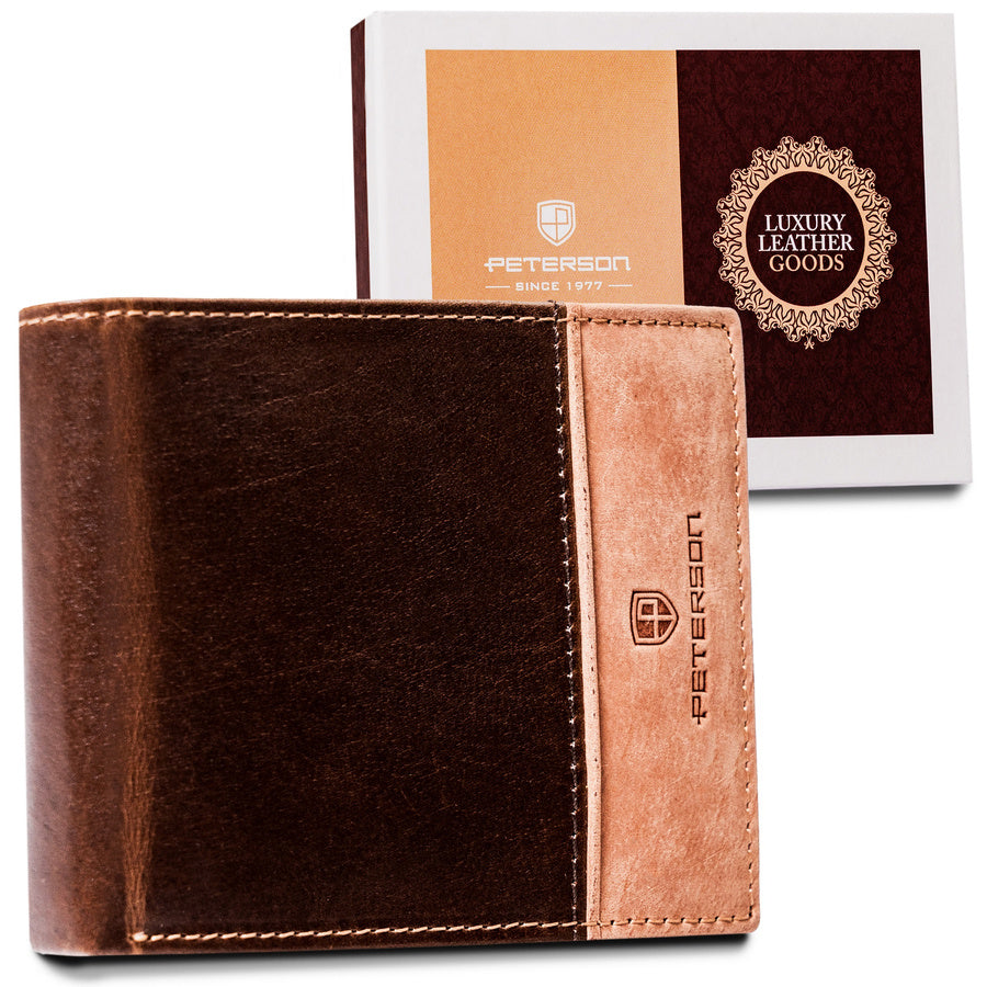 Natūralios odos piniginė vyrams Peterson PT108 S1020
