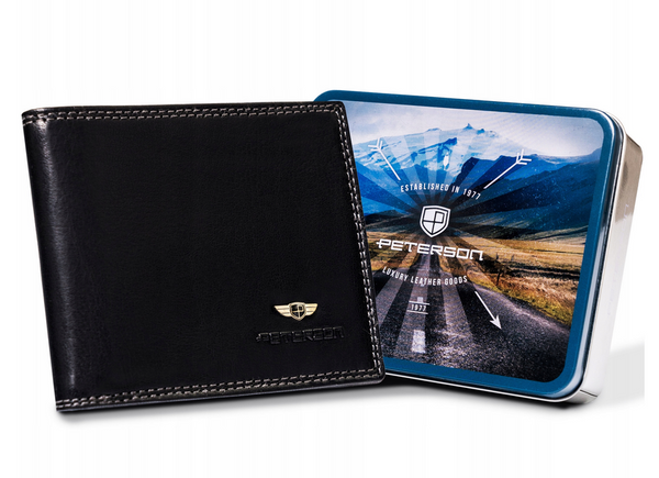 Natūralios odos piniginė vyrams Peterson PT113 S1014