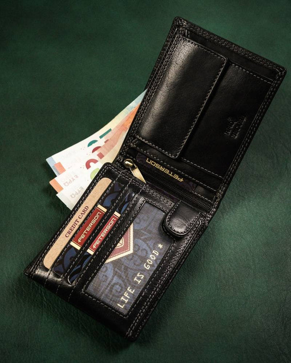 Natūralios odos piniginė vyrams Peterson PT113 S1014