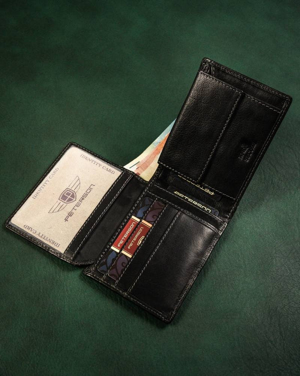 Natūralios odos piniginė vyrams Peterson PT118 S1009