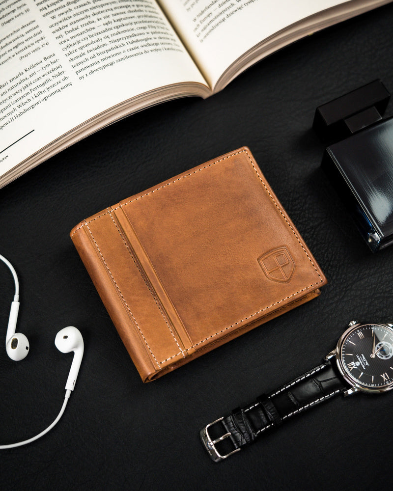 Natūralios odos piniginė vyrams Peterson PT120 S1006