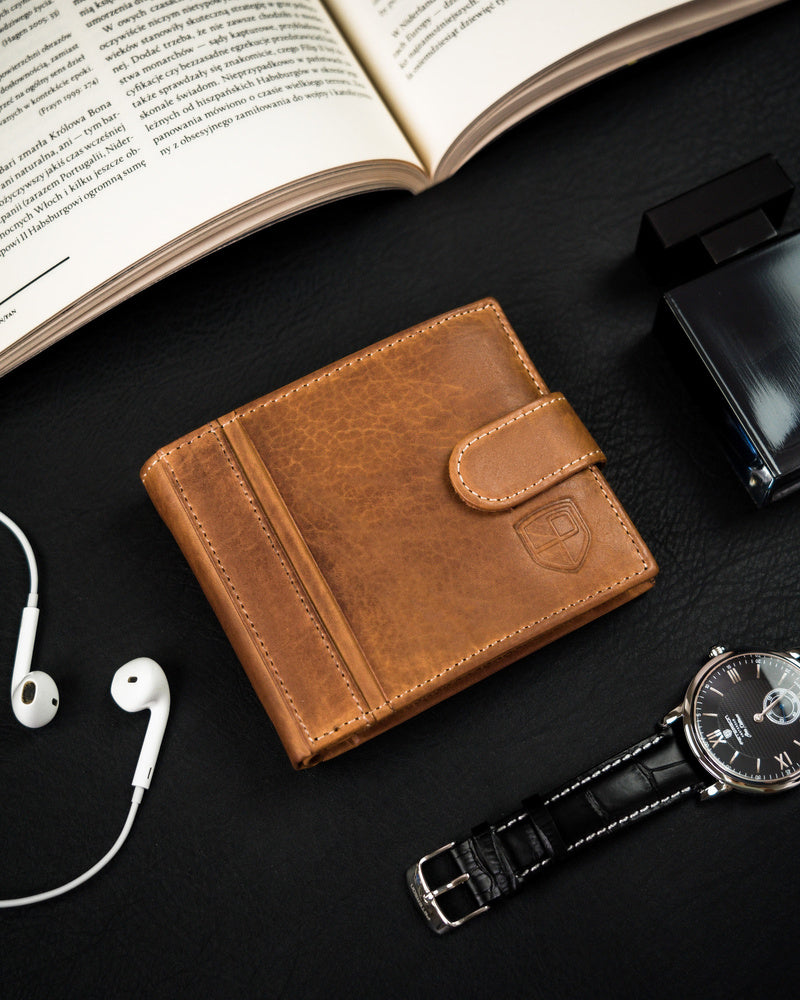 Natūralios odos piniginė vyrams Peterson PT122 S1004