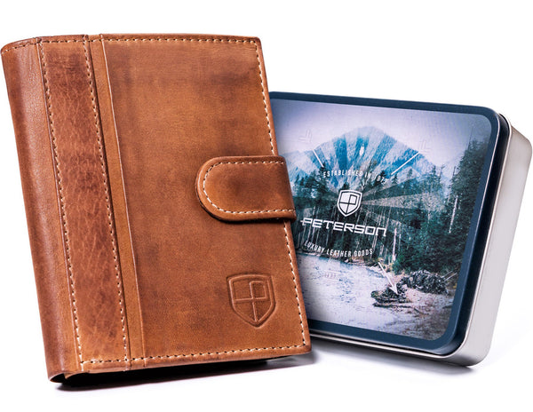 Natūralios odos piniginė vyrams Peterson PT125 S1001