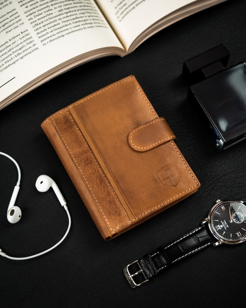 Natūralios odos piniginė vyrams Peterson PT125 S1001