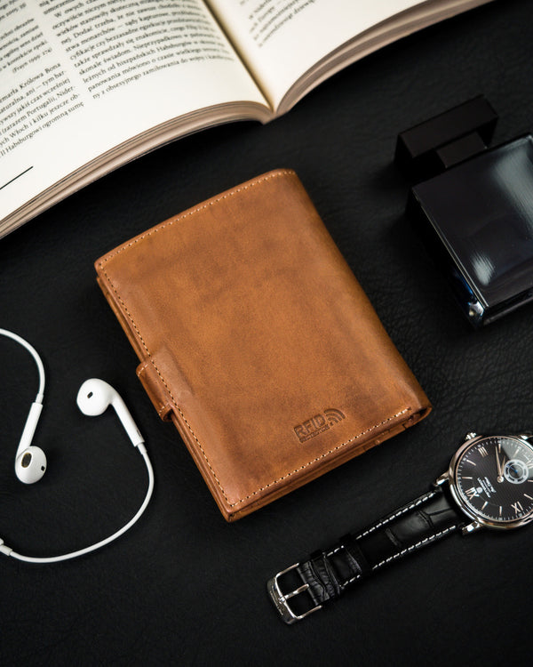 Natūralios odos piniginė vyrams Peterson PT125 S1001