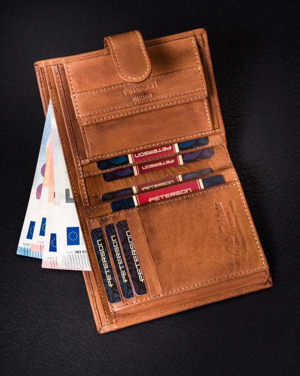 Natūralios odos piniginė vyrams Peterson PT125 S1001