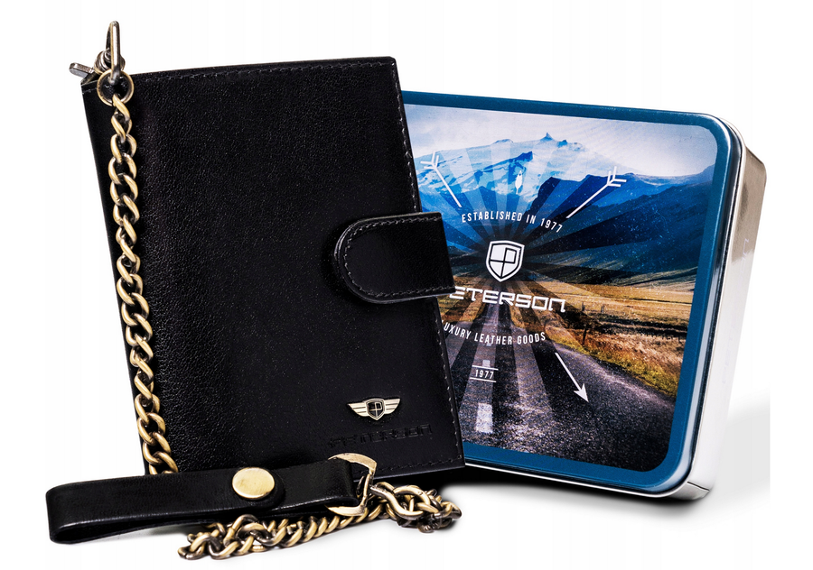 Natūralios odos piniginė vyrams Peterson PT129 S997