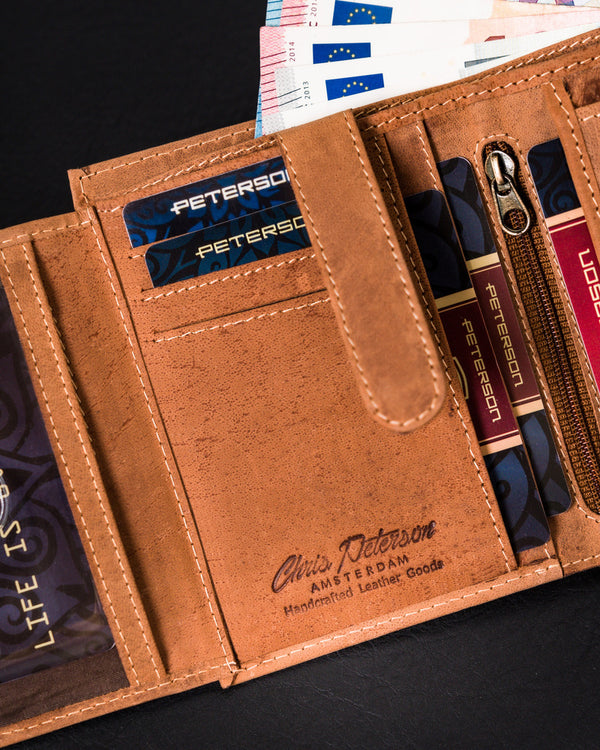 Natūralios odos piniginė vyrams Peterson PT131 S994