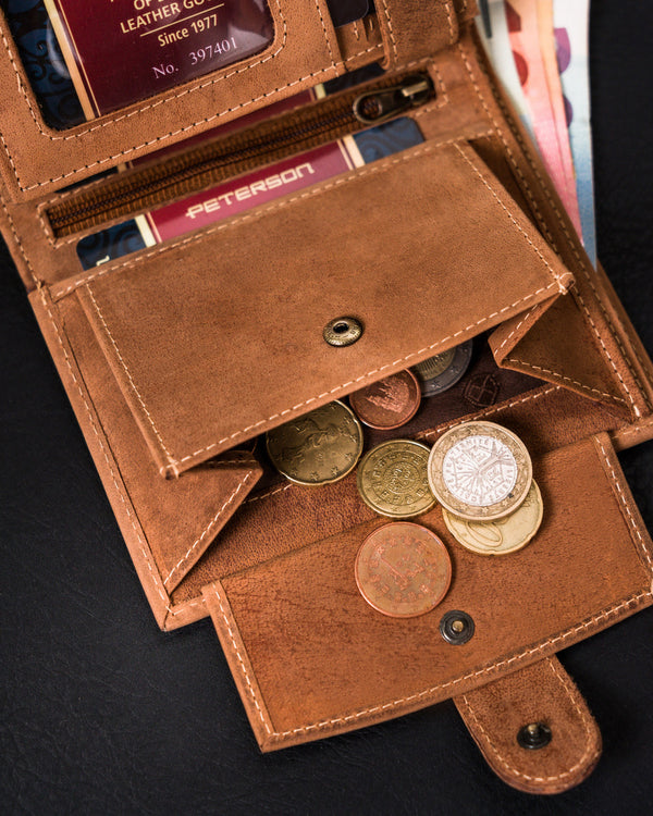 Natūralios odos piniginė vyrams Peterson PT134 S991