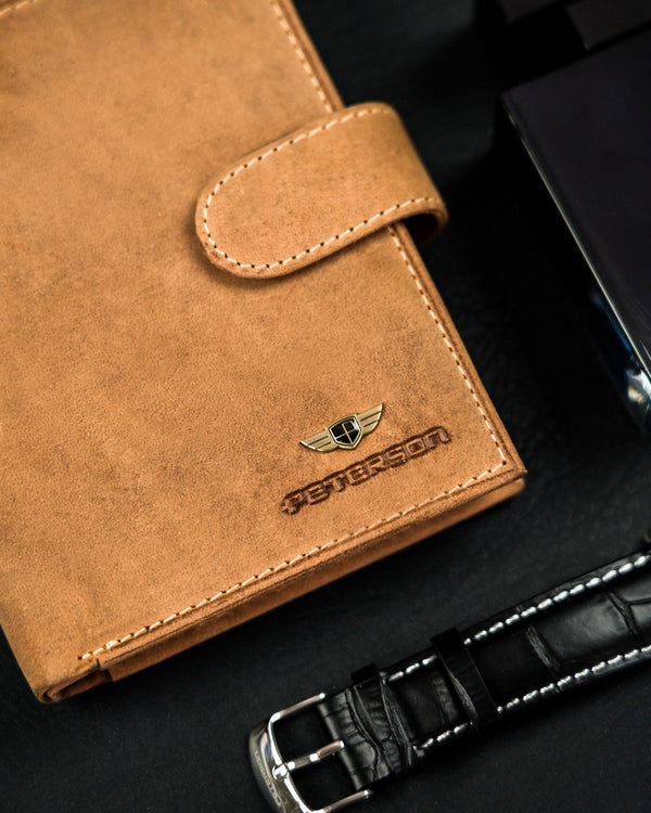 Natūralios odos piniginė vyrams Peterson PT134 S991