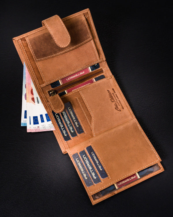 Natūralios odos piniginė vyrams Peterson PT134 S991