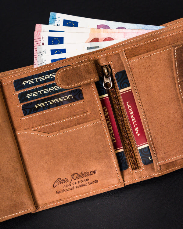 Natūralios odos piniginė vyrams Peterson PT134 S991