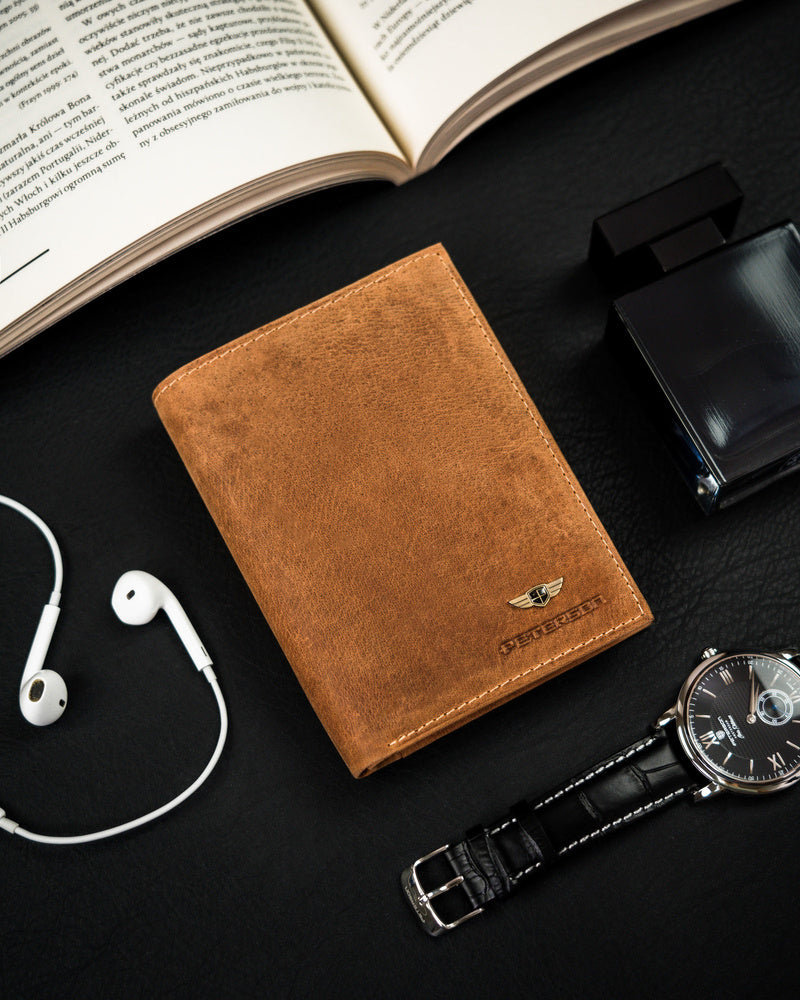 Natūralios odos piniginė vyrams Peterson PT135 S990