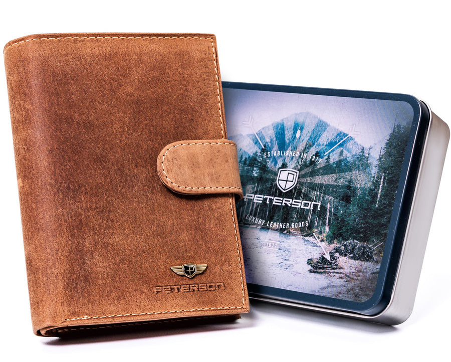 Natūralios odos piniginė vyrams Peterson PT136 S989