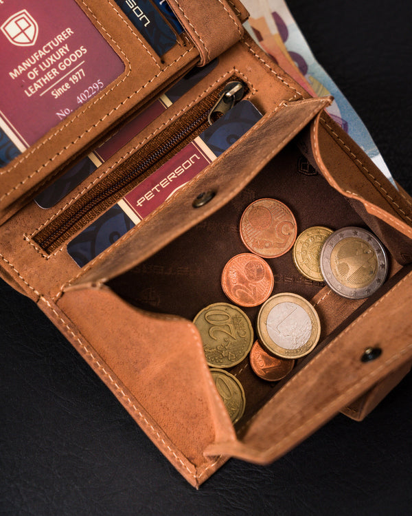 Natūralios odos piniginė vyrams Peterson PT136 S989