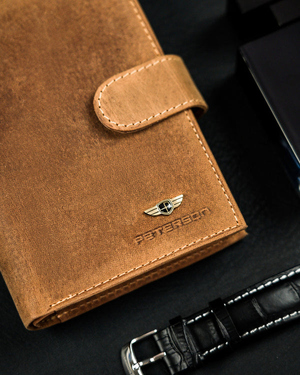 Natūralios odos piniginė vyrams Peterson PT136 S989