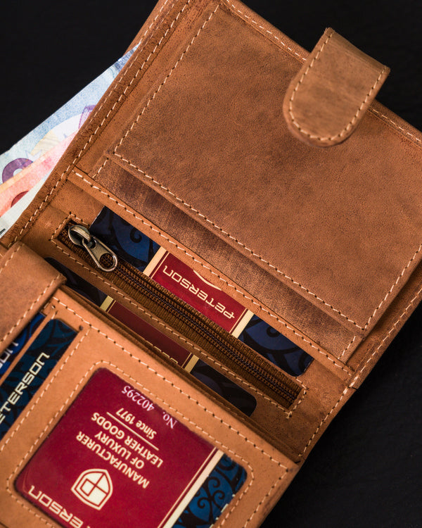 Natūralios odos piniginė vyrams Peterson PT136 S989