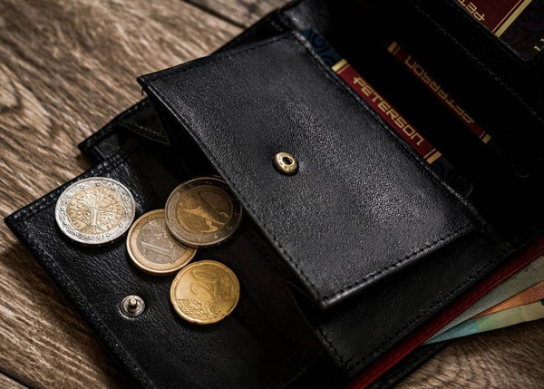 Natūralios odos piniginė vyrams Peterson PT13 S996