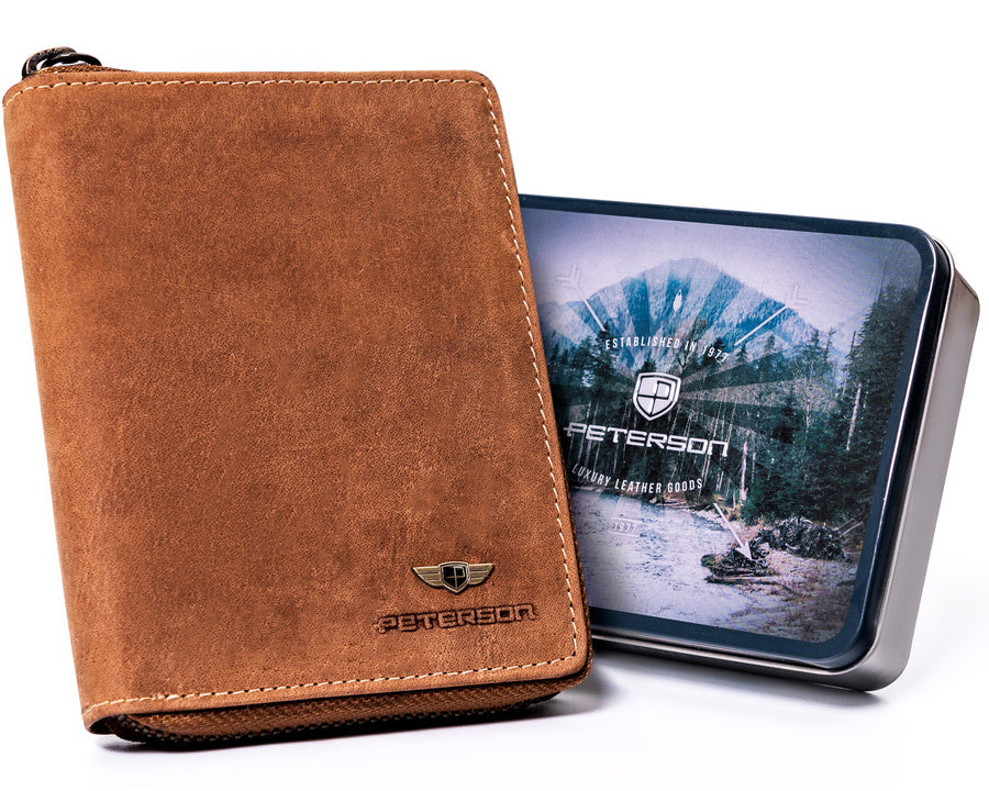 Natūralios odos piniginė vyrams Peterson PT146 S978
