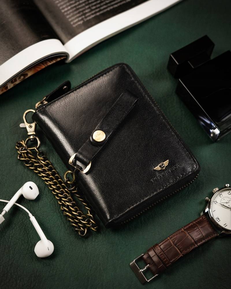 Natūralios odos piniginė vyrams Peterson PT148 S976