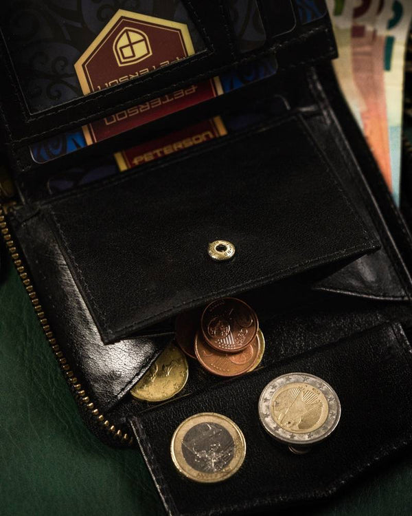 Natūralios odos piniginė vyrams Peterson PT148 S976