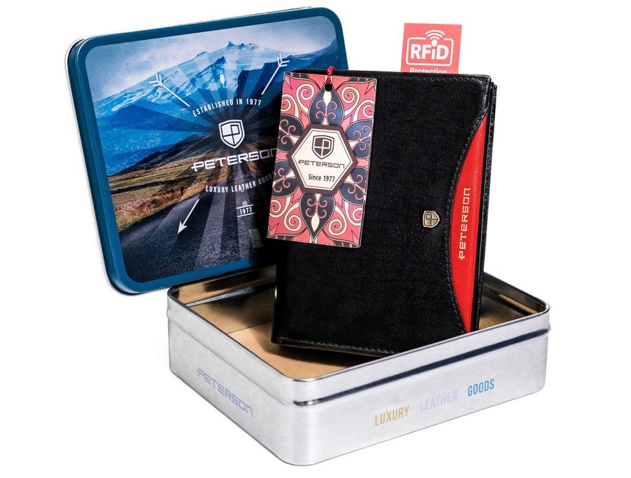 Natūralios odos piniginė vyrams Peterson PT14 S985