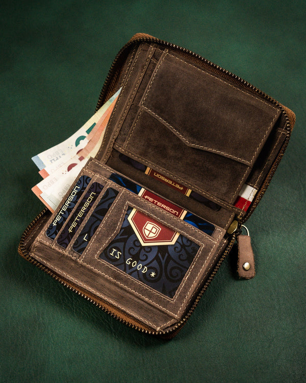 Natūralios odos piniginė vyrams Peterson PT152 S971