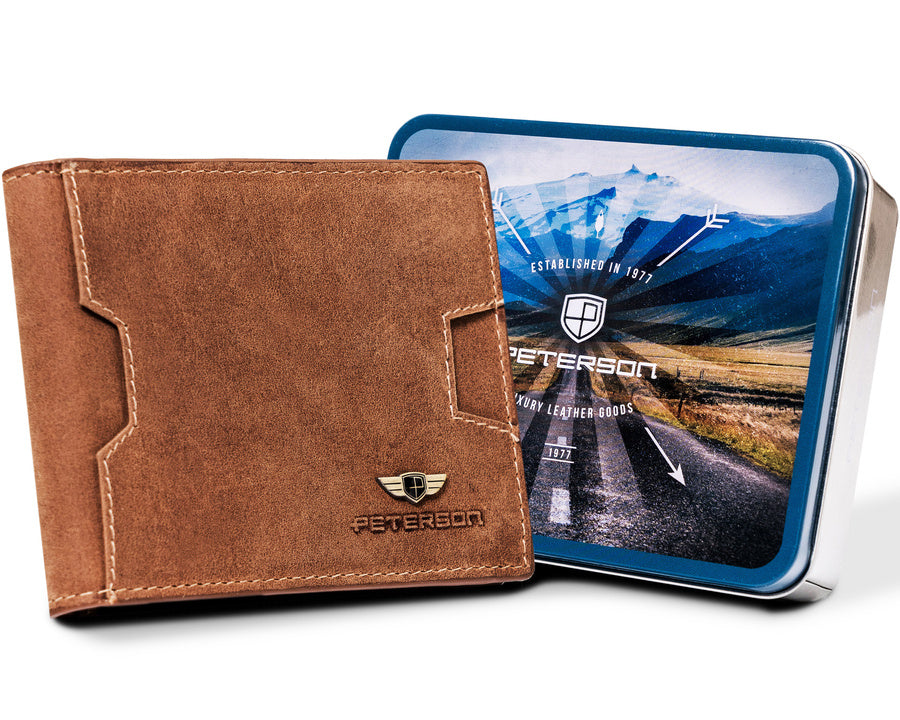 Natūralios odos piniginė vyrams Peterson PT155 S968
