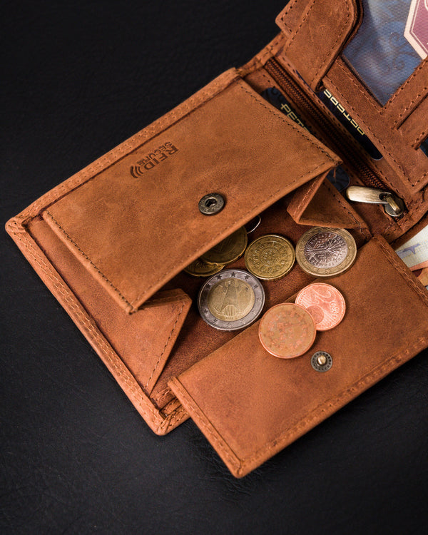 Natūralios odos piniginė vyrams Peterson PT164 S958