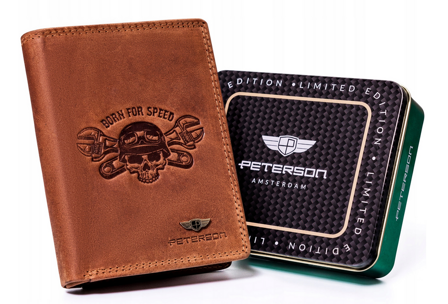 Natūralios odos piniginė vyrams Peterson PT165 S957