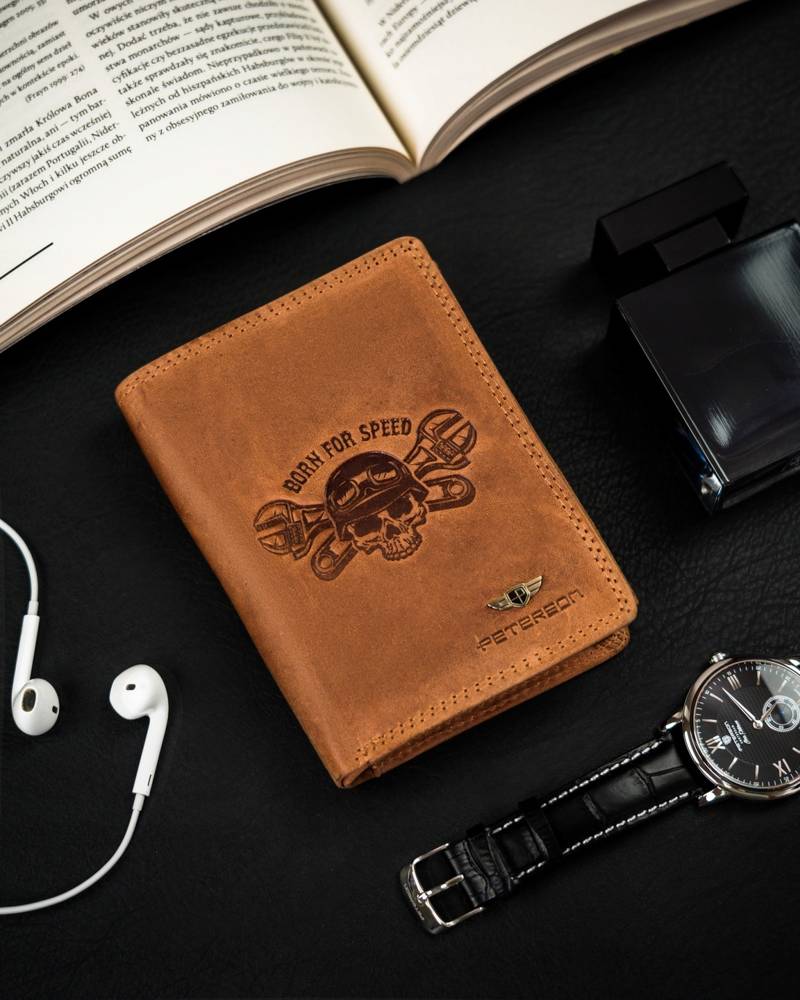 Natūralios odos piniginė vyrams Peterson PT165 S957