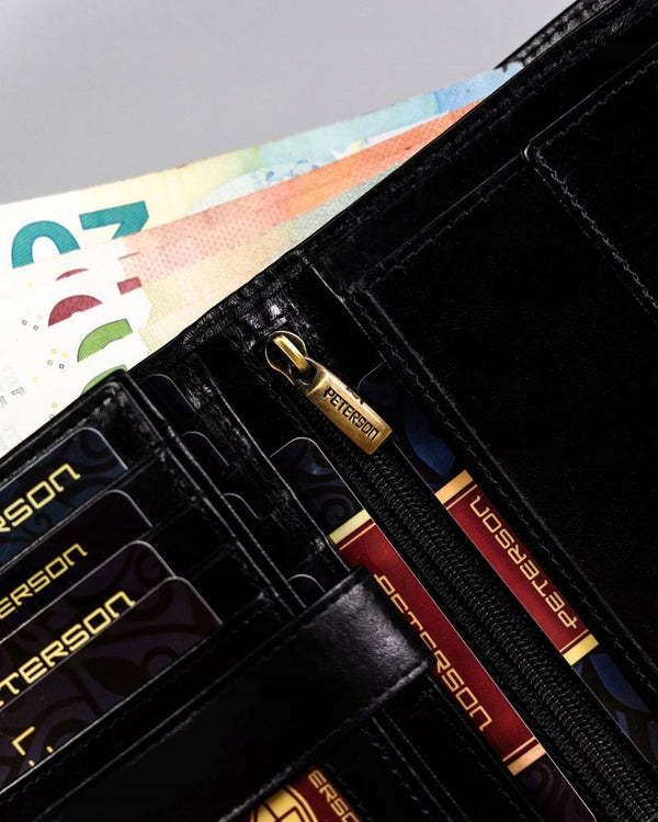 Natūralios odos piniginė vyrams Peterson PT175 S946