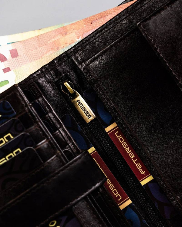 Natūralios odos piniginė vyrams Peterson PT176 S945