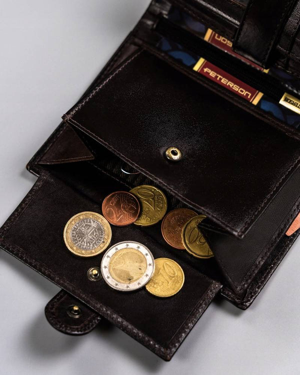 Natūralios odos piniginė vyrams Peterson PT176 S945