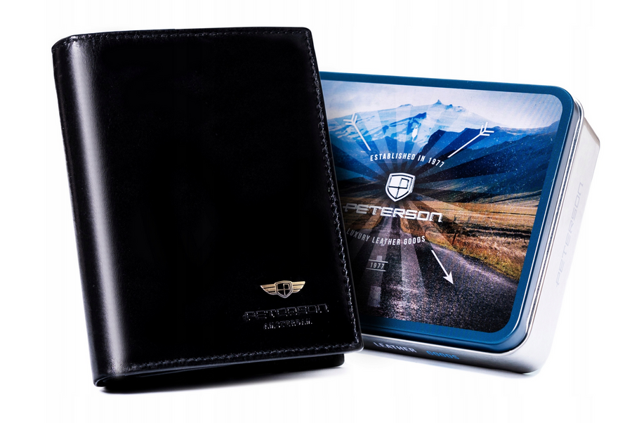 Natūralios odos piniginė vyrams Peterson PT177 S944