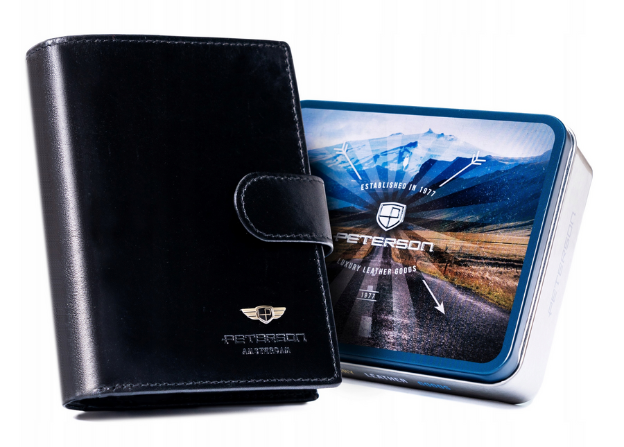 Natūralios odos piniginė vyrams Peterson PT178 S943