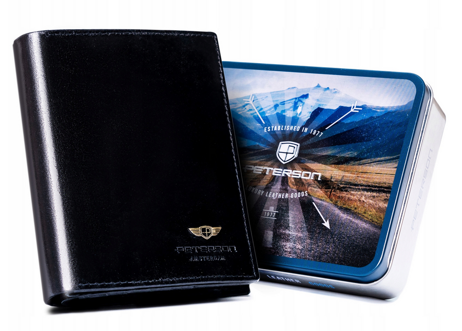 Natūralios odos piniginė vyrams Peterson PT181 S939