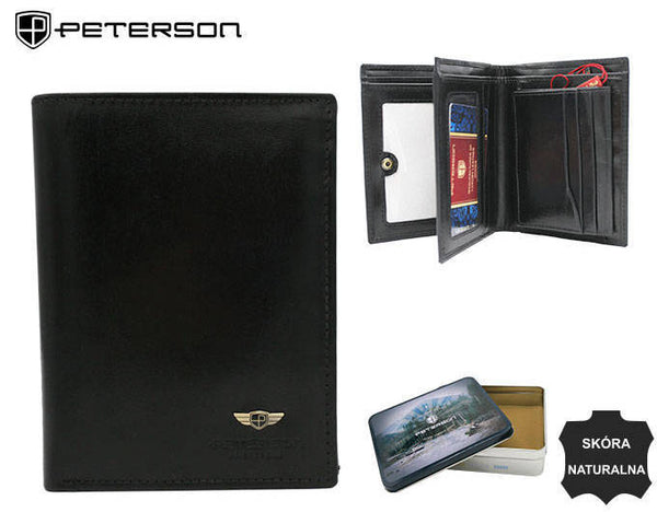 Natūralios odos piniginė vyrams Peterson PT181 S939