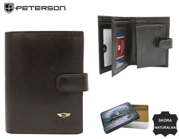 Natūralios odos piniginė vyrams Peterson PT183 S937