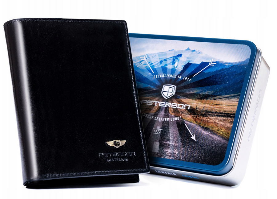 Natūralios odos piniginė vyrams Peterson PT185 S935