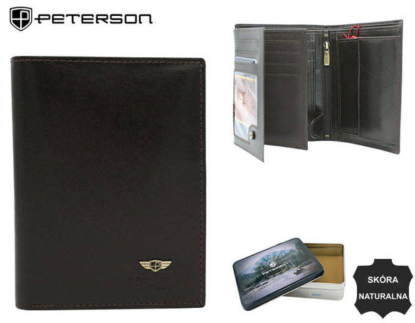 Natūralios odos piniginė vyrams Peterson PT185 S935
