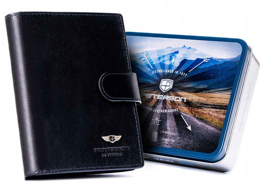 Natūralios odos piniginė vyrams Peterson PT186 S934