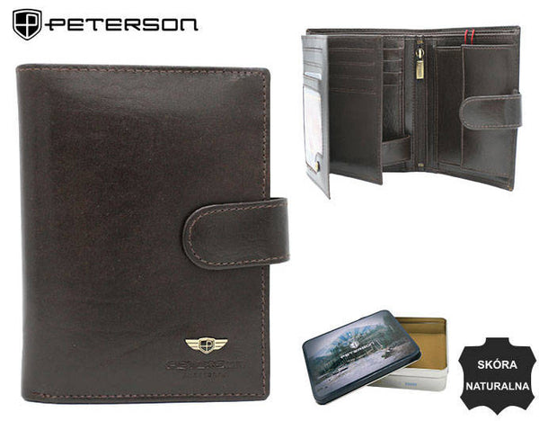 Natūralios odos piniginė vyrams Peterson PT186 S934